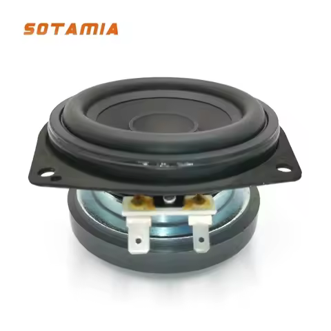 SOTAMIA 1Pcs 3.5 Inch Midrange Woofer Speaker 4 Ohm 35W Bass Loudspeaker Aluminum Basin Hifi Music S