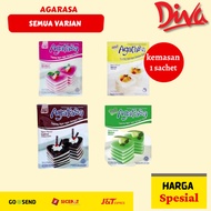 nutrijell agarasa 22gr varian melon/sttawberry/coklat/plain - plain