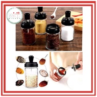 GLASS SPICE BOX SET 3 AJ3 / GLASS SPICE BOX
