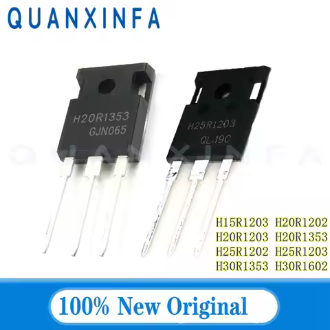 5PCS H15R1203 H20R1202 H20R1203 H20R1353 H25R1202 H25R1203 H30R1353 H30R1602 TO247 high power tubes