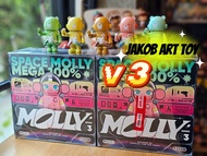 พร้อมส่งจากไทย แบบจุ่ม / ยกกล่อง / เช็คการ์ด Mega space molly V3 ลุ้นซีเคร็ต 100% Popmart ของแท้