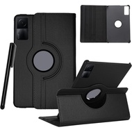 360 Degree Rotating Case For Xiaomi Redmi Pad SE Cover 11inch 2023 PU Leather Tablet Cover Redmi Pad