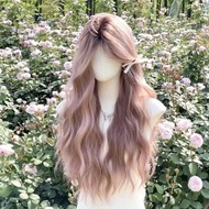 Xu Chang Wig Yuanyang New Style Net Feel Wig Milk Fu Fu Hair Root Dyed Bean Paste Powder Middle Sepa