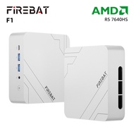 FIREBAT F1 Gray Mini PC with 512GB SSD AMD Radeon 760M AMD Ryzen 5 7640HS 12GB RAM