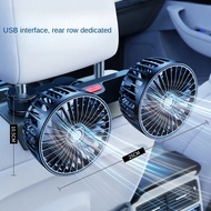 kele car rear fan 360 degree USB double head fan 3 speed wind speed car rear seat fan Summer Car