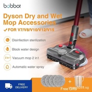 Bobbot Dyson Accessories Fluffy Electric Dry and Wet Mop Cleaning Head Compatible With Dyson V7 V8 V10 V1V12 Digital slim Wireless LFVL
