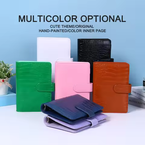 A5/A6 Crocodile Budget Planner Cash Envelope Binder With Budget Envelopes A6 Binder Pockets Cash Env