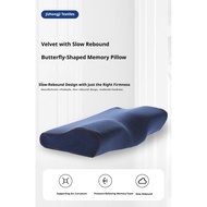Butterfly-shaped memory pillow, slow-rebound memory foam pillow, neck-protecting snore-preventing pi