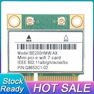 【JJL】-WiFi 7 PCI-E WiFi Card BE200 BE200HMW 8774Mbps 2.4G/5G/6Ghz for Bluetooth 5.4 802.11BE Network