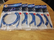 LINK CAT6 UTP CABLE PATCH CORD LSZH 3M. BLUE (แพค 5)