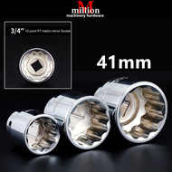 3/4" Drive  21mm 22mm 24mm 27mm  30mm 32mm 34mm 36mm 38mm 41mm 46mm 12 point CRV Box Socket