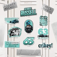 George Russell Sticker Pack [9Pcs Glossy Laminated]