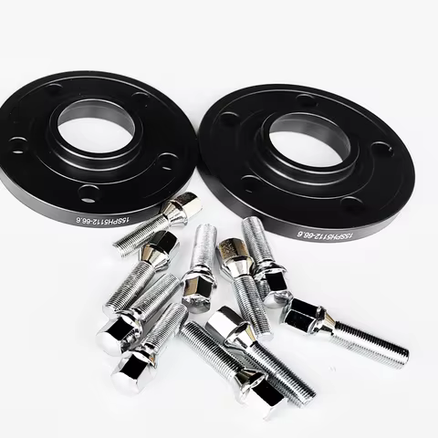2PCS 10/12/15/20MM 5x112 66.6 Hub Centric Wheel Spacer With Extended 14X1.5 Wheel Bolts For Mercedes