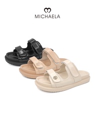 MICHAELA MICHAELA Flat Sandals for Girls Women Minimalist Fashion Adjustable Velcro MSH62340 2W
