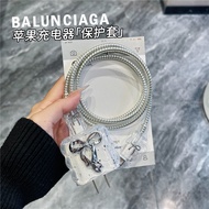 Irregular ins Silver Bow Suitable for Apple 20W/40W Charger Wear-Resistant Cover Suitable for Apple 