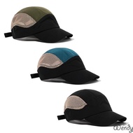 5 Panel Baseball Cap Quick Dry Waterproof Color Block Outdoor Mesh
