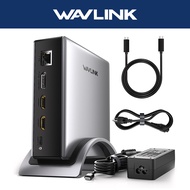 Triple Display USB C Docking Station With 140W Power Adapter Triple Display Dock with 8K HDMI*2 + 8K