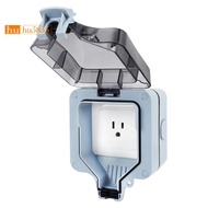 IP66 Waterproof  15A Rainproof Charging Socket US Plug Outdoor Socket Box