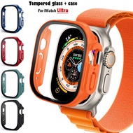 For Apple Watch Ultra 2 49mm Luxury PC Watch Case+Glass Screen Protector