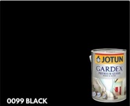 CAT MINYAK KAYU & BESI JOTUN GARDEX HITAM - UKURAN 1 L (KALENG)