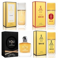 Men's Cologne Set, EDP, 4 Pack (3.4 oz  100 mL), 1 BILLION, 1 Billion Lucky, 1 Billion Royale, YOU A