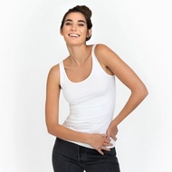 Bread & Boxers Tank 有機棉女用背心 - 白