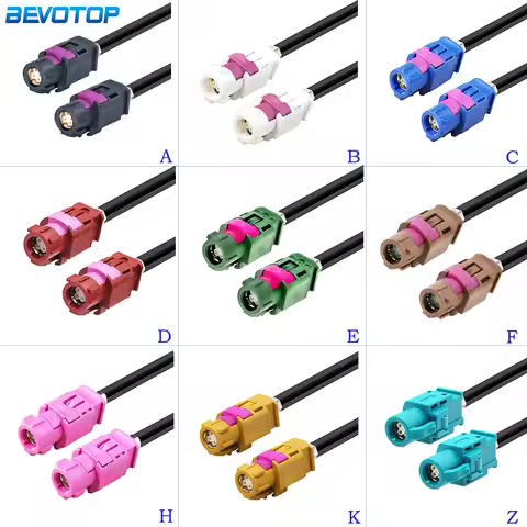 New 4Pin HSD Code A/B/C/D/E/F/G/H/K/Z Female to Female Jack Connector 4-Cores HSD LVDS Cable Harness