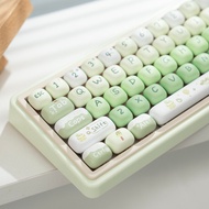 keyboard wireless wireless keyboard mechanical keyboard Walking Cat QMK65 Wireless Bluetooth Mechani