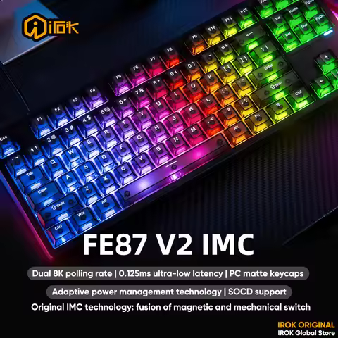 IROK FE87 V2 Wireless Mechanical keyboard 87% Layout Dual 8K IMC Magnetic Switch 0.125ms Delay RGB B