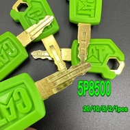 10/5/2/1pcs 5P8500 Green Exquisite Key New Ignition Keys for CAT E305.5 307 313 320D2GCE2 Excavator 