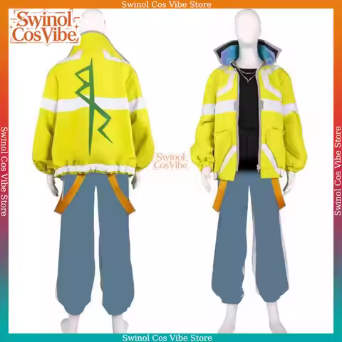 Game Anime David Martinez luce 20 77 Cosplay Costume Jacket Punk Party Halloween Roleplay Carnival S