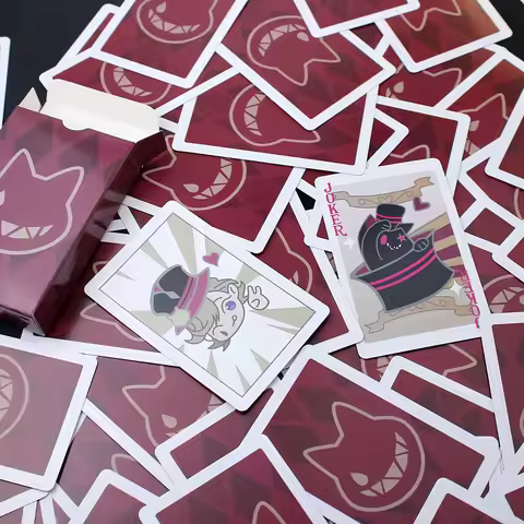 Game Genshin Impact Fontaine Lyney Cosplay Prop Playing Card Unisex Creative Magic Poker 55pcs/set C