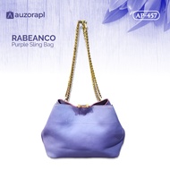 UNGU Rabeanco Genuine Leather Sling Bag Original Purple Color