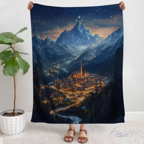 [Magical Night Court Blanket] Magical Night Court Reader's Blanket - Cozy Gift for Book Lovers, Bibl