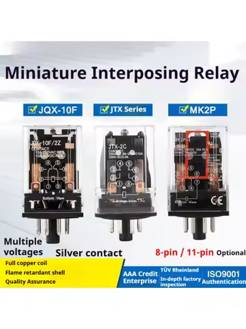 JQX-10F JTX-2C Small Neutral Type JTX-3C Electromagnetic Intermediate Relay AC220/AC110/AC24/AC380/D