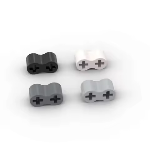 MOC 10PCS Puzzle Particle 45590 Axle Connector Double Blocks Flexible Rubber Idea Particle Toys Asse