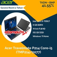 Laptop Acer Travelmate P214 (TMP214/0077) i5 8GB 512GB - TKDN RESMI