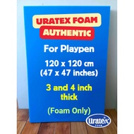 Uratex Playpen Foam 120x120 cm ( 47x47 inches) (Foam only) / Foam for Playpen