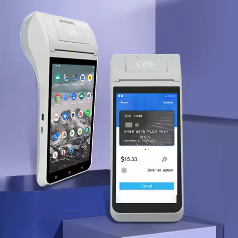 Z91 Android 11 Handheld Terminal POS Printer Portable 58mm Thermal Receipt Printer 4G Bluetooth NFC 