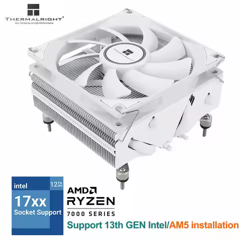 Thermalright AXP90-X53 4 Heat Pipe 53mm High Cooler Thin Chassis CPU Cooling With 92mm PWM Fan Suita