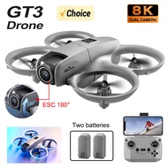 Gt3 Mini Drone 8k Camera 180° ESC Optical Flow Positioning WIFI Aerial Photography Remote Control Ai