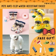 Pet Anti-Slip Water resistant Dog Shoes Pet Boots Non Slip Hello Kitty Crocodile outdoor shoe walk r