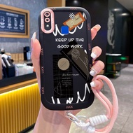 Casing hp for VIVO Y91 Y91i Y93 Y95 Y91C Y1S Y90 Case Cartoon Love Pattern Trendy Silicone Phone Cas