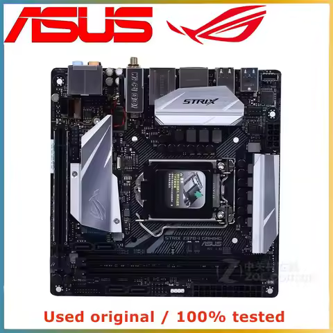 For ASUS ROG STRIX Z370-I GAMING 2×DDR4 PCI-E 3.0 1×Display Port 1×HDMI Motherboard Z370 MINI ITX Ma