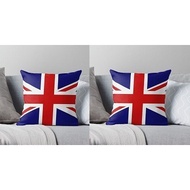Tiktop Furniture Set of 2 Union Jack Fabric Pillow Bantal 2 Biji