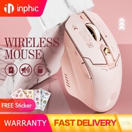 Inphic F8 Mecha 2.4GHz Wireless Mouse Rechargeable Noiseless Clicks Mouse 2400dpi Optical Mice with 
