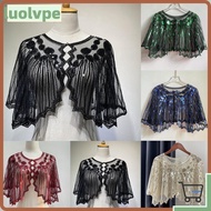 LUOLVUO Shawl Beaded Fashion 1920s Wedding Sequin Deco