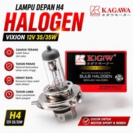 KAGAWA H4 Halogen Lamp 12V 35W 35 35W H4 HS1 Motorcycle Bulb Super Bright Heat Resistant Vixion Byso
