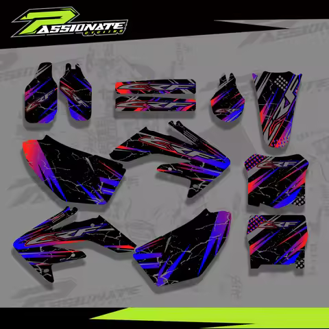 Custom Team GRAPHICS BACKGROUNDS DECALS STICKERS Kits For Honda CRF250 CRF250R CRF 250 250R 2006 200