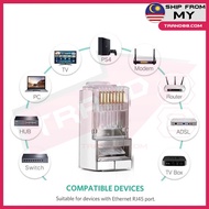 1PCS UTP CAT5E RJ45 8P8C MODULAR CRYSTAL HEAD NETWORK CONNECTOR (RJ45)